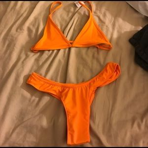 Orange two piece